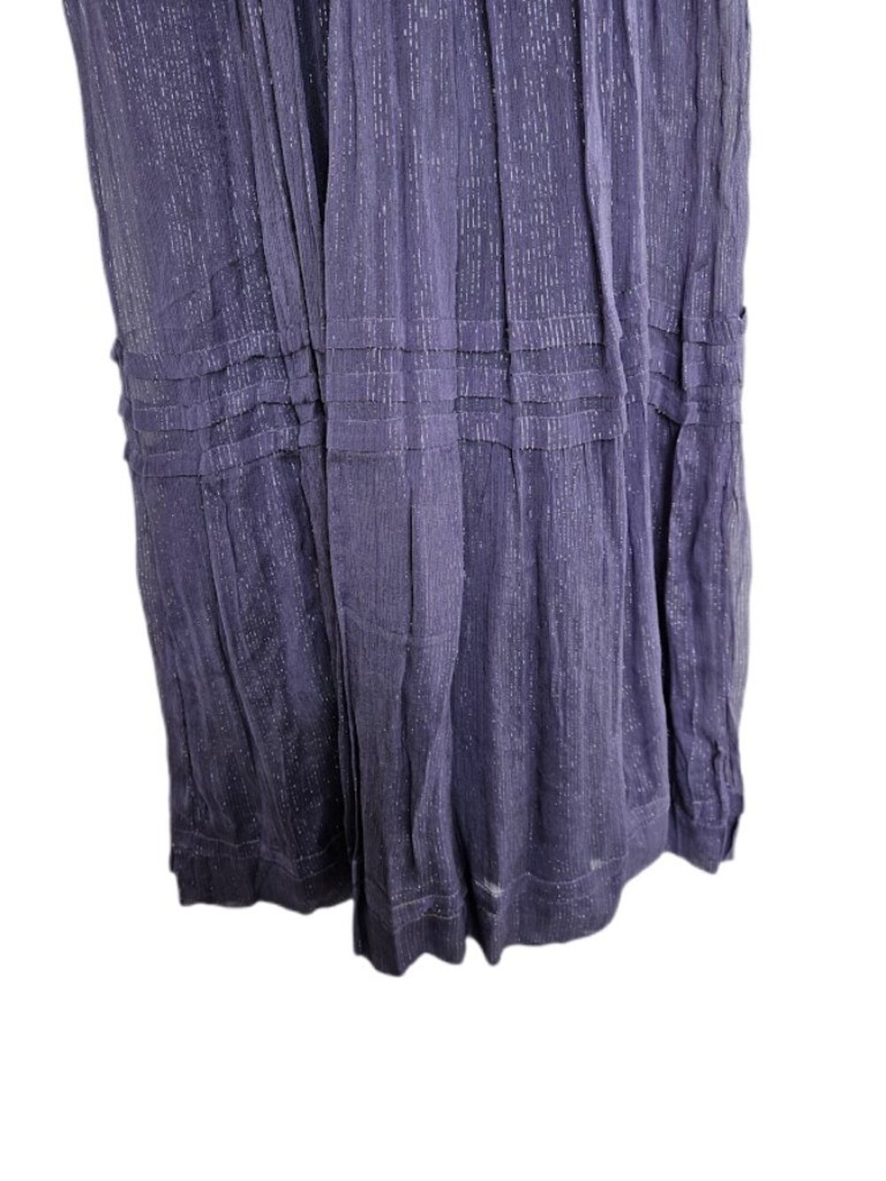 NWT Anthropologie The Somerset Maxi Dress Lurex Edition Purple Metallic XS - Picture 6 of 14